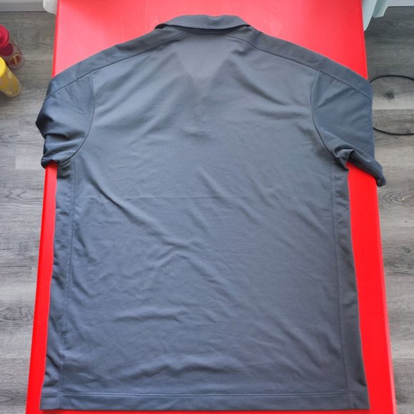 Nike Golf 1/4 button down polo shirt grey men's size XL - Picture 3 of 5